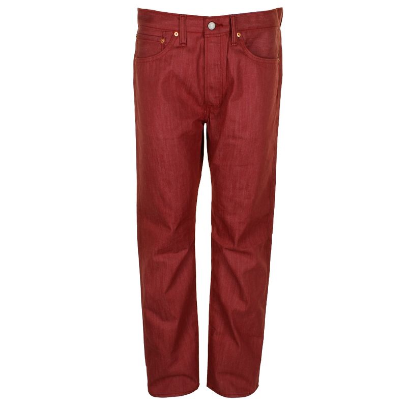 Levi's Men's 501 Original Shrink To Fit Button Fly Jeans Cranberry Red 2410